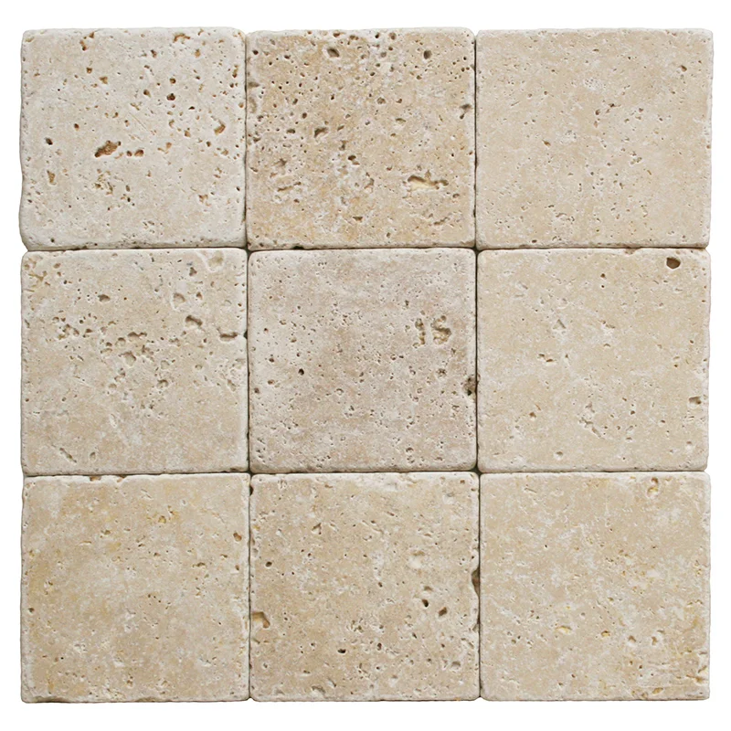 Ivory Tumbled Travertine Tile