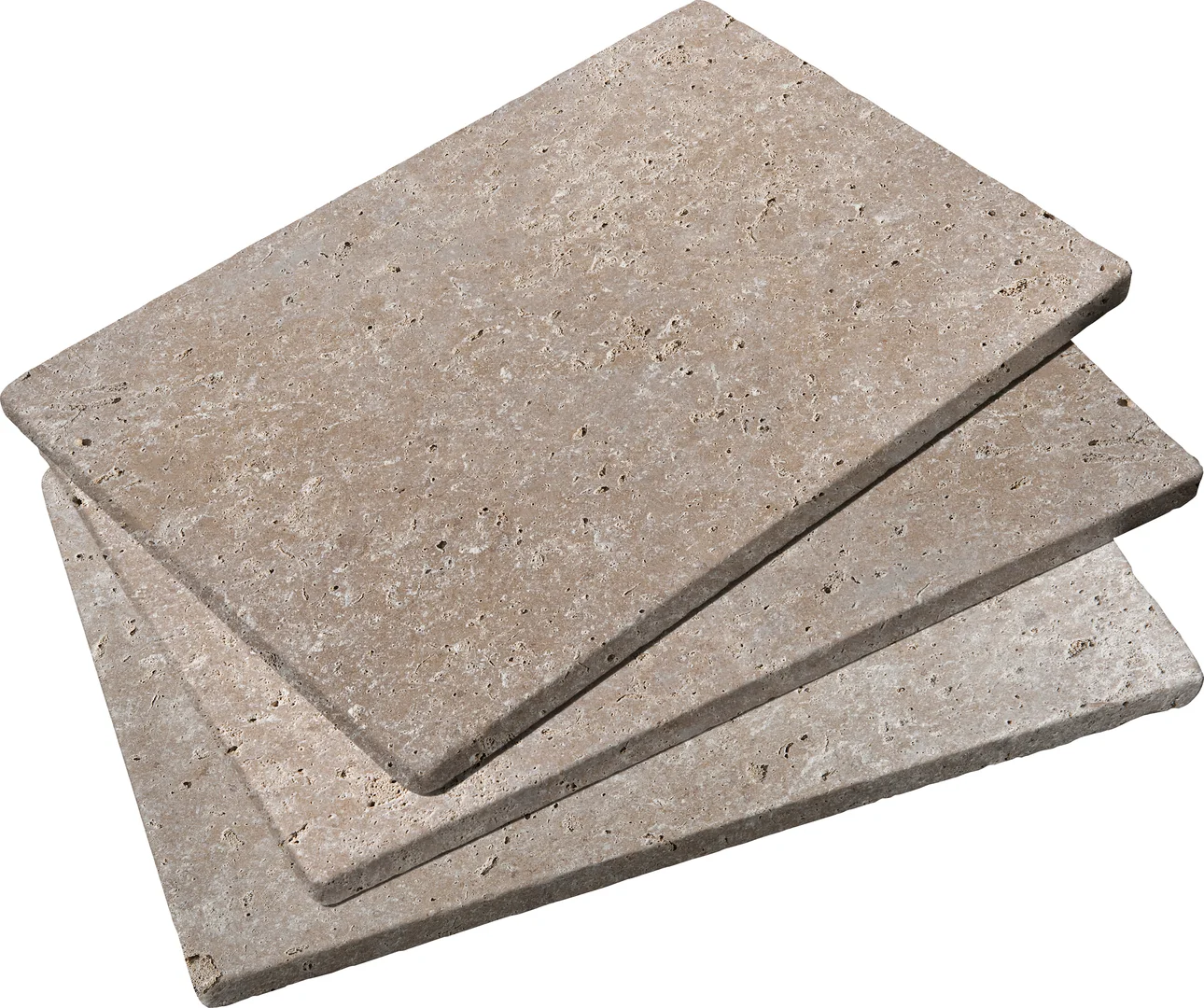 Mocha Noce Tumbled Travertine Paver