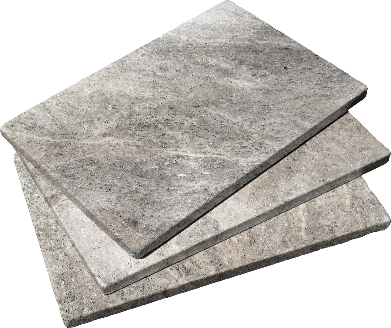 Silver Tumbled Travertine Paver