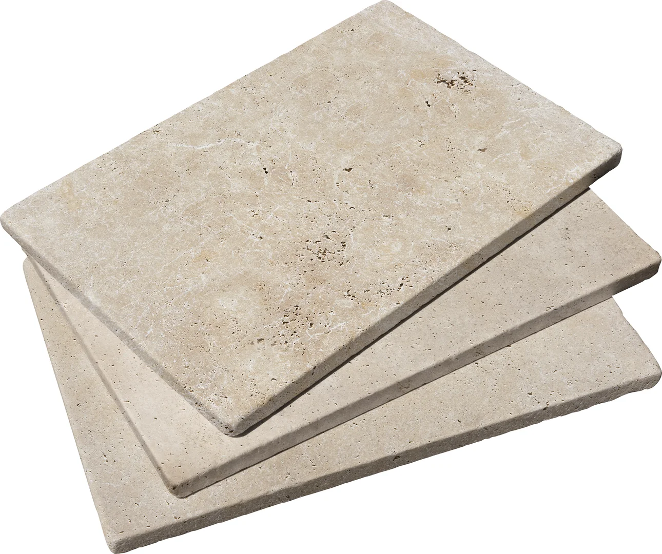 Ivory Tumbled Travertine Paver