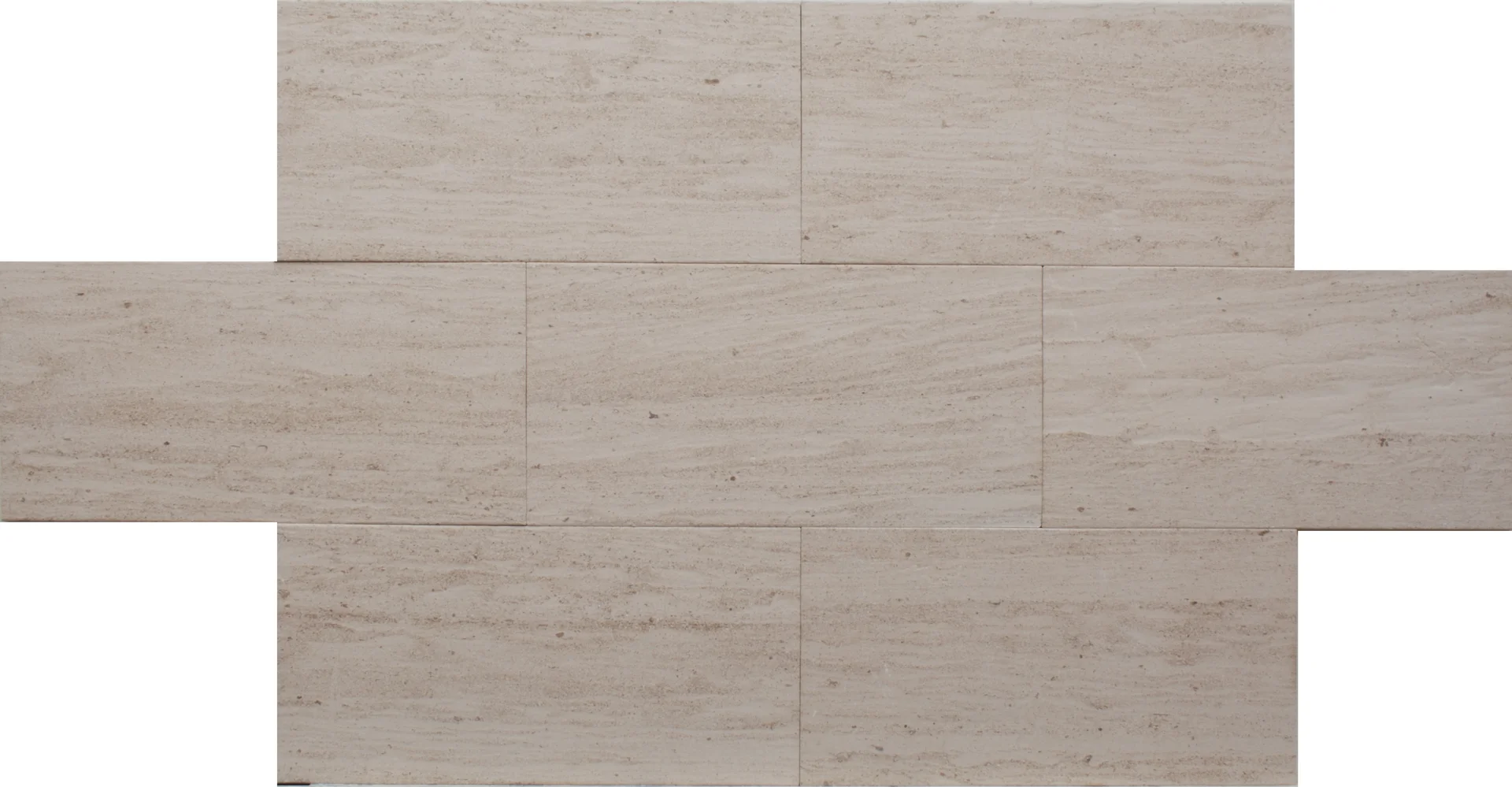 Mocha Cream Vein Cut Brushed Limestone Tile