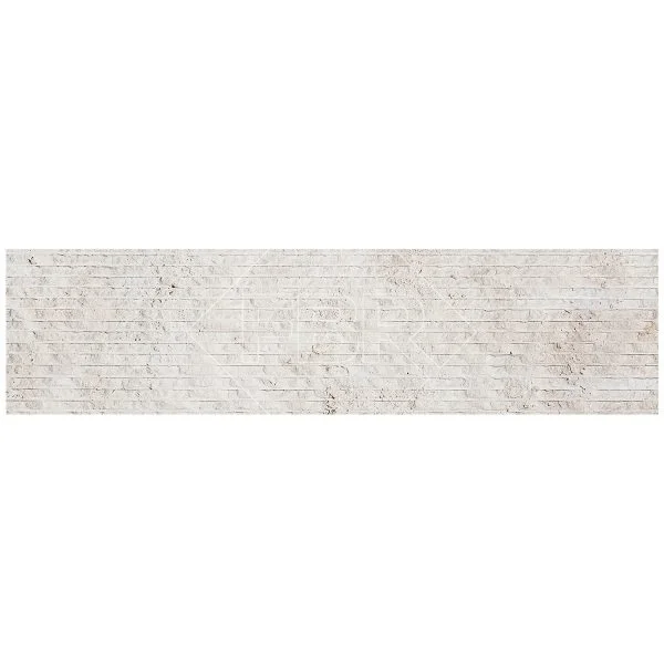 Ivory Combed Brushed Travertine Ledger